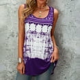 thumbnail image 2 of Patlollav Tank Top for Women Under $10.00, Womens Summer Tank Top Round-Neck Sleeveless Print Casual Fashion Blouse, 2 of 6