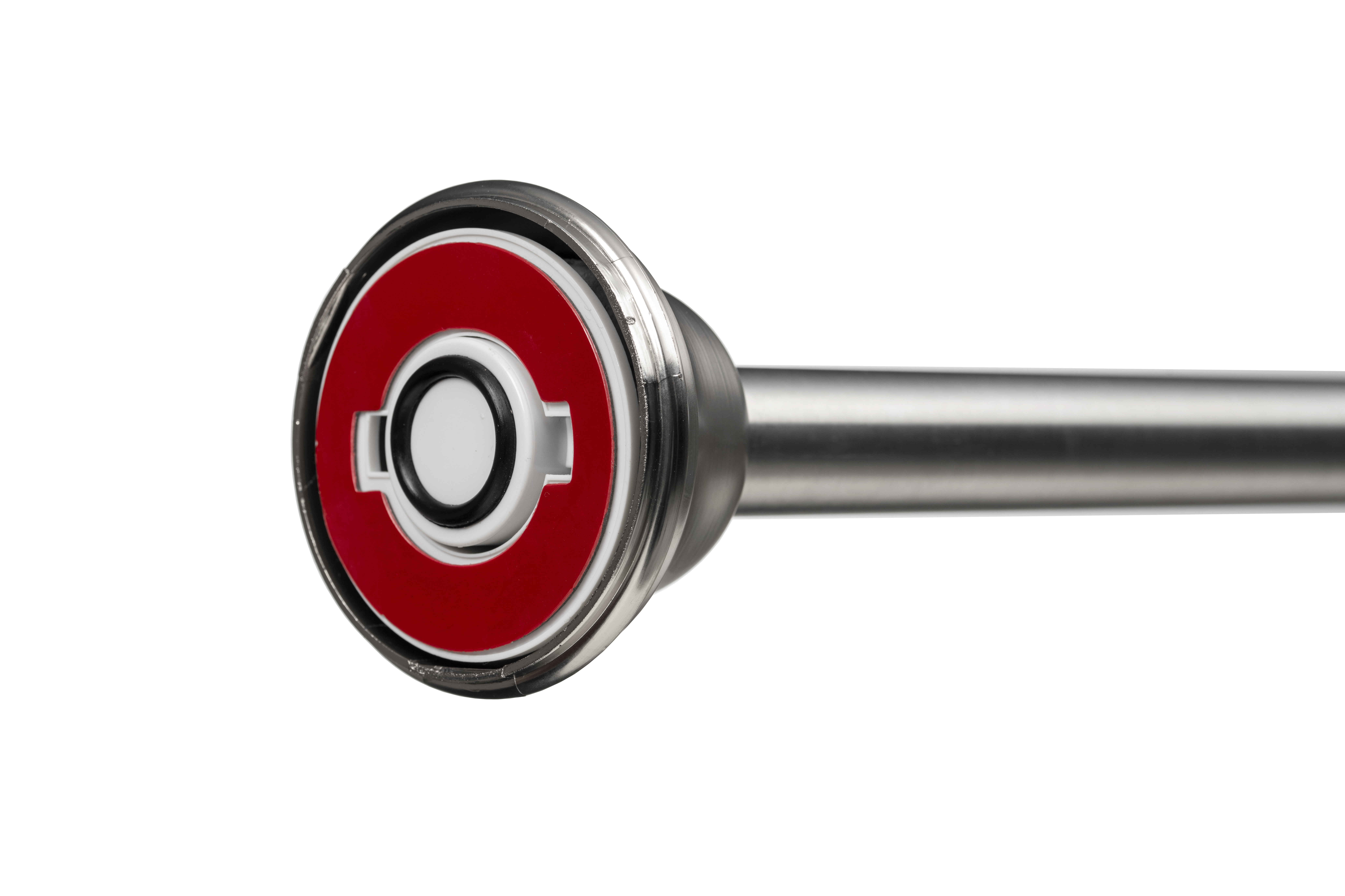 Croydex Stick n Lock Tension Shower Curtain Rod, Extends 40-72in in Brushed Nickel
