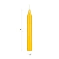 thumbnail image 2 of Mega Candles 20 pcs Unscented Yellow Mini Taper Candle, 4 Inch Tall x 1/2 Inch Diameter, Great for Casting Chimes, Rituals, Spells, Vigil, Witchcraft, Wiccan Supplies, Wax Play & More, 2 of 3
