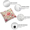 thumbnail image 4 of ARISTURING  Set of 2 Decorative Throw Pillow Covers Vintage Floral, Romantic Blossom Rose Flowers Farmhouse Pillowcases Accent Pillow Cushion Cover for Couch Sofa Bed Office Armchair 2pcs, 4 of 6