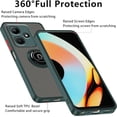 thumbnail image 4 of Case for Infinix Hot 30i Case with Stand, Compatible with Magnetic Car Phone Mount, Ultra Slim Infinix Hot 30i Phone Case for Women Men Shockproof Protective Cases Cover (Dark Green), 4 of 14