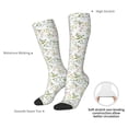 thumbnail image 4 of Honeii Aerial Flora Print Long Socks,Novelty Design Socks Gift for Men and Women,Crew Socks,Calf Socks, 4 of 6