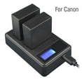 thumbnail image 1 of VGEBY E12 Portable Dual Slot Camera Battery Charger With LCD Charging Display For, 1 of 8