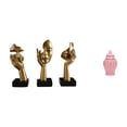thumbnail image 1 of Estatuas de resina de pensadores, decoración de mesa, esculturas de arte abstracto para oficina, estantería, sala de estar, tarro de cerámica, jarrón, 1 of 8