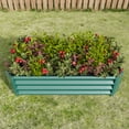 thumbnail image 6 of Galvanized Metal Raised Garden Bed, 4x2x1Ft Rectangle Outdoor Planter Box, Multi-Purpose Backyard Patio Planter Raised Bed, 6 of 8