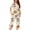 White&1, variant on Tnhcen Women's Pajama Set Short Sleeve Homewearand Capri Pants Sleepwear Pjs Sets With Pockets