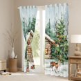 thumbnail image 3 of Homewish Xmas Tree Deer Curtains Pack of 2 (42x84 Each) for Teens Boys Girls,Retro Rustic Cabin Curtains Blackout,Happy Xmas Bedroom Curtains,Super Cozy Room Decor, 3 of 6