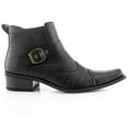 thumbnail image 2 of Ferro Aldo Alejandro Men's Cowboy Boots Snake Skin Design Buckle Strap, Black, Size 13, 2 of 8