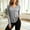 Gray, variant on SuTry Women's V Neck Sport Top Long Sleeve Athletic T Shirt Curved Hem Loose Fit Workout Gym Everyday Activewear