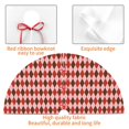 thumbnail image 3 of KLL 48" Christmas Tree Skirt Red and Brown Squares Xmas Tree Skirts Mat for New Year Xmas Holiday Party Indoor Outdoor Home Decoration, 3 of 5