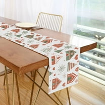 Yayeee Table Runner 70 inches Long Home Kitchen Dinning Party Decoration, Red Nordic Christmas