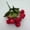 Red, variant on Artificial 10-Head Pearl Rose Flowers, Small Bunches of Silk Roses for Home Floor Standing Ornaments, Indoor Hotel Soft Decoration, Champagne