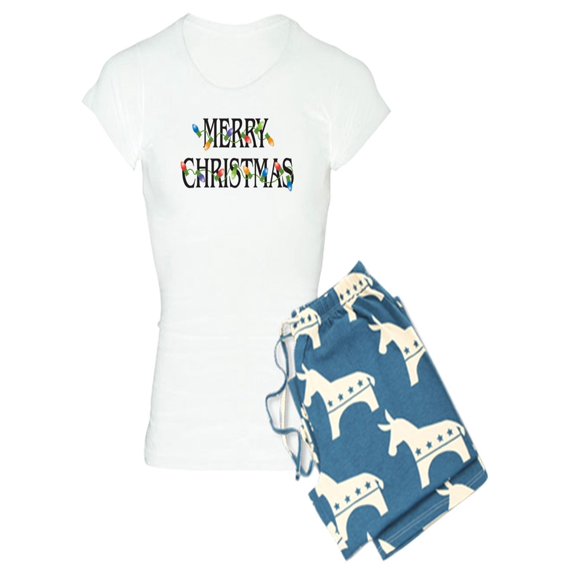 CafePress - Merry Christmas - Women's Light Pajamas