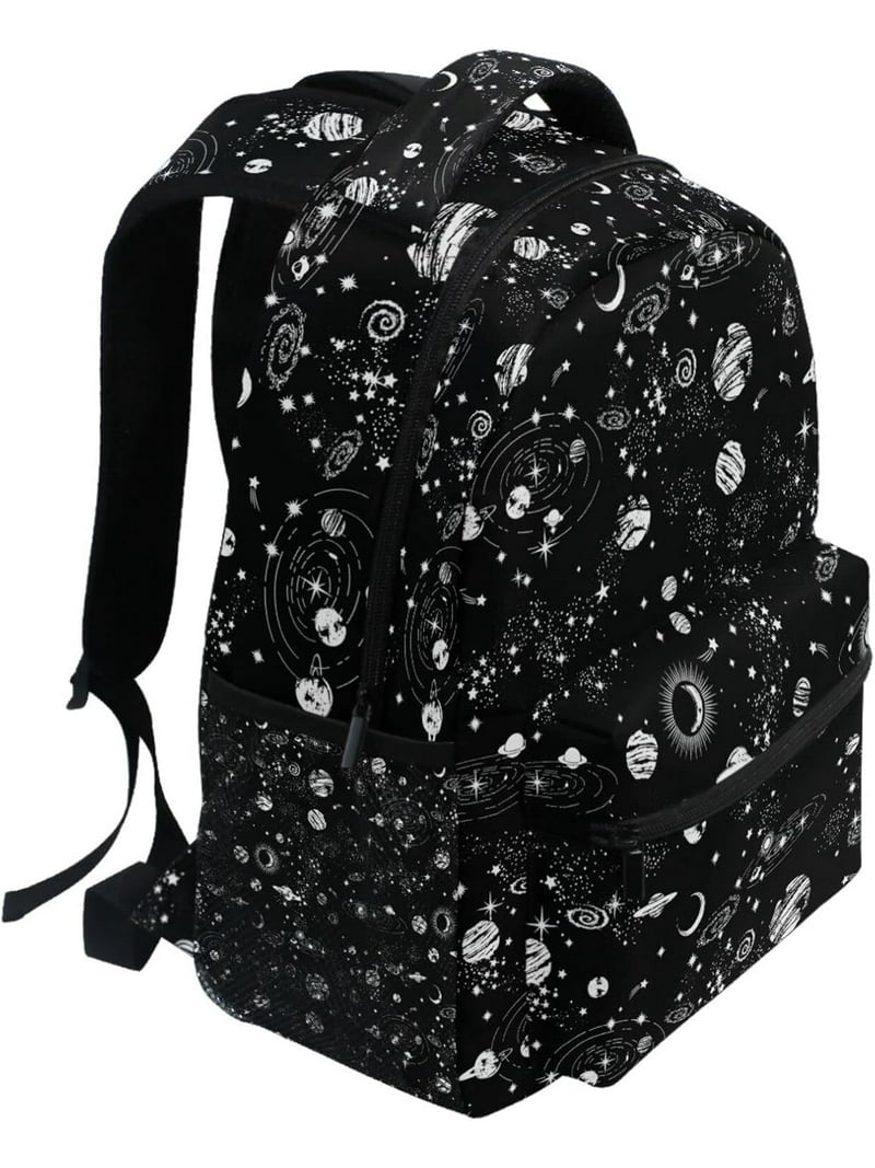 Black Leopard Backpack For School Backpacks BookBag Daypack Unisex