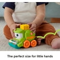 thumbnail image 6 of Fisher-Price Rollin' Tractor Push-Along Toy Vehicle for Infants with Fine Motor Activities, 6 of 8