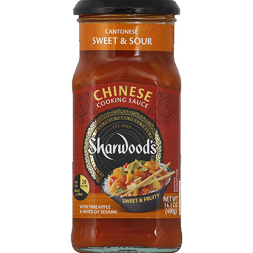 Sharwood's Cantonese Sweet & Sour Chinese Cooking Sauce, 14.1 oz, (Pack