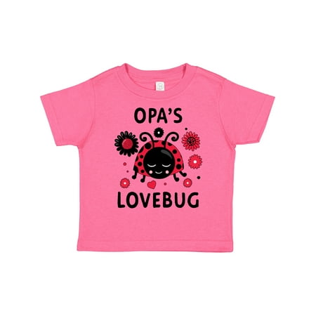 

Inktastic Valentine s Day Opa s Lovebug Gift Toddler Boy or Toddler Girl T-Shirt