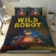 thumbnail image 1 of El Robot Salvaje Conjunto de sábanas temático, trío de piezas, cómodo y amigable con la piel, diseño único, regalo de decoración para el hogar para familiares, amigos y fans,140cm *210cm, 1 of 6