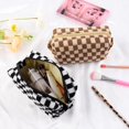 thumbnail image 2 of LAICAIW 2 Pieces Checkered Cosmetic Travel Bags-Cute Makeup Pouch Organizers With Brush Storage for Women, 2 of 7