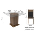 thumbnail image 3 of Juego de Comedor con Mesa y 4 Sillas Madesa Anita Marrón/Negro, 3 of 7