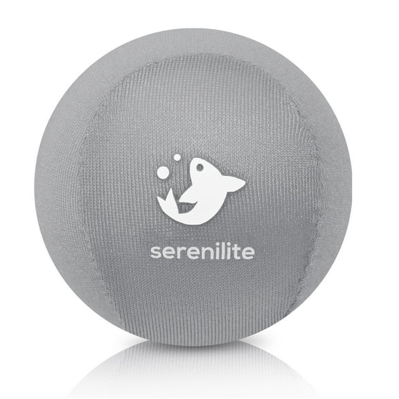 Serenilite Hand Therapy Stress Ball - Stress & Anxiety Relief - Titanium