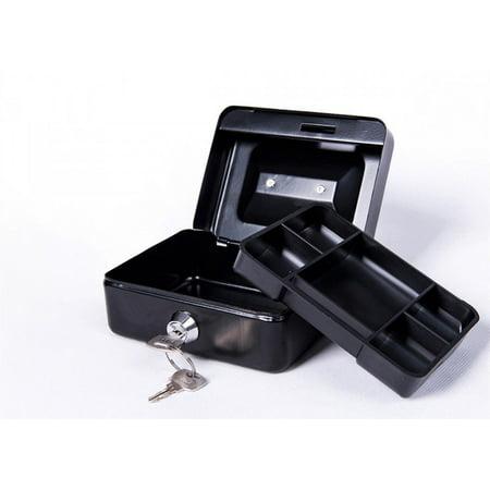 Zimtown Security Safe Box Safe Lock Key Money Gun Jewelry Home Portable Black