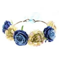 thumbnail image 1 of Bandeau Couronne de Fleurs pour Femmes Bleu, 1 of 4