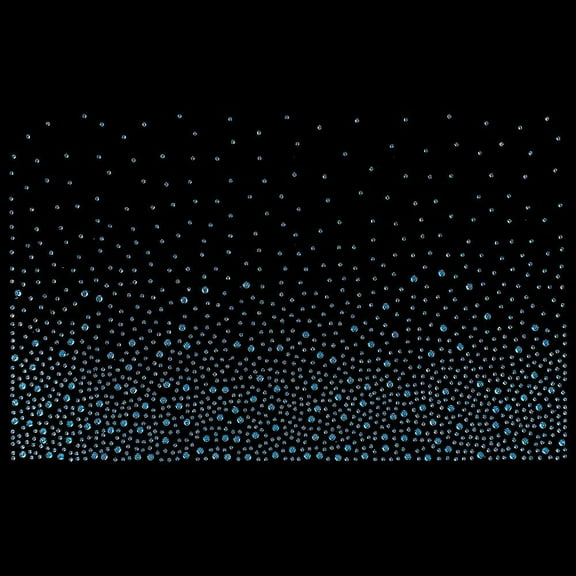 8 Sheet Glitter Rhinestone Iron on Transfer Deep Sky Blue Hotfix Appliques Decals Hot Melt Sparkle Flat Round Rhinestone Patches for Clothing Embellishment