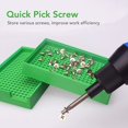 thumbnail image 5 of Screw Collection Tray, Uniform Aperture V Shaped Hole Smoothly Easy to Identify Screw Organization Plate for Maintenance Work(3‑3.5mm/0.12‑0.14in (273 Hole)), 5 of 5