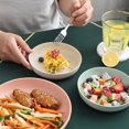 thumbnail image 3 of Snack Dish Stackable Smooth Surface Easy to Clean Large Capacity Heightened Base Multipurpose Round Candy Food Fruit Plate Kitchen Supplies, 3 of 5