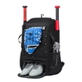 thumbnail image 4 of LYMAYTER Baseball Durable Zipper Design Oxford Baseball Backpack with Shoe Compartment for Sports Activity, 4 of 8