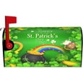 thumbnail image 2 of Rainbow Clover Gold Coins Pot Shamrock Mailbox Covers Magnetic Mail Cover Letter Post Box 25.5x21 in Mailwrap for Outside Garden Home Decor, 2 of 6