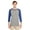 OXFRD/ TRU BL HT, variant on Jerzees Adult 4.5 oz. TRI-BLEND Baseball Raglan - 601RR