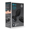 thumbnail image 1 of B-vibe Remote Control Vibrating Jewel Plug (m/l) - Black, 1 of 5