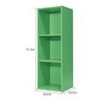 thumbnail image 5 of Mifurn 3-Tier Bookshelf Open Shelf Bookcase, Light Green, 5 of 11