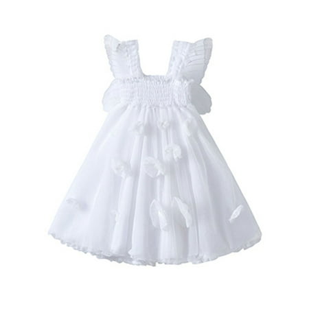 

Listenwind Toddler Girl Tutu Dresses Butterfly Wings A-line Mesh Yarn Princess Dress