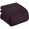 thumbnail image 3 of 500-TC Egyptian Cotton All Season Comforter for Adults Oversized Queen Size 98" x 98" Inches, 1pc Comforter Box Stitched with 4 Corner Tabs, 300 GSM Comforter, (Purple), 3 of 7