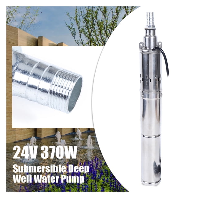 Pompe à Eau Solaire 12V 24V 48V Pompe pour Puits Profond Pompe Submersible Ferme Irrigation Agricole Pompe pour Puits Profond Pompe à Eau de Levage 60 m, Méthodes Multi-Installations