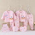 thumbnail image 2 of Linfrsh Baby Clothes Newborn Gift Set Bodysuits Pants for Baby Girl and Boy Cotton Essentials and Accessories(Pink,0-3 Months), 2 of 4