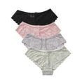 thumbnail image 3 of Women's Lace Underwear Cheeky Panty Breathable Bikini Panties, 4 Packs, 3 of 7
