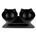 thumbnail image 1 of Bol pour Nourriture de Chat Inclinable à 15°, Bol de Base pour Alimentation des Animaux, Bol double Sans Pression Surélevé avec Support, 1 of 8
