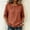 A1099 Orange, variant on Xdegoge Womens Casual Blouses Three Quarter Sleeve Shirts Mandarin Collar Chinese Knot Button Fashion Tops