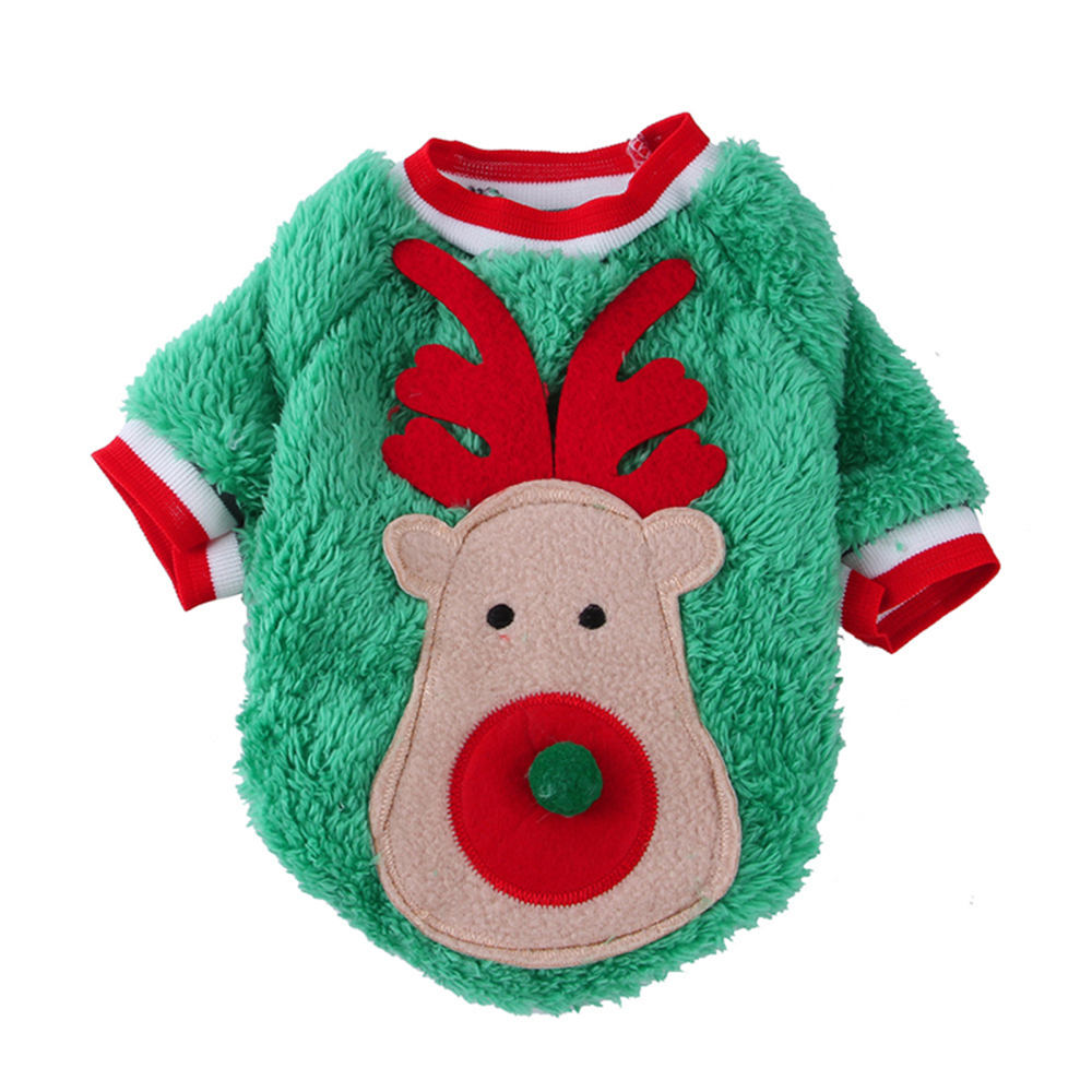 Christmas Dog Sweaters Breathable Cute Christmas Santa Clothes Dog Cute