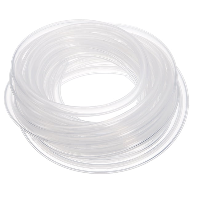 Tubo de Silicona Uxcell, 6mm ID x 7mm OD 16.4ft Largo Mangueras de Silicona Pura Flexible, Alta Temp