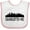 White and Pink, variant on Inktastic Charlotte North Carolina Skyline Nc City Boys or Girls Baby Bib