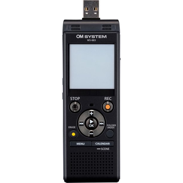 Olympus OM SYSTEM WS883 Digital Voice Recorder with USBA Battery