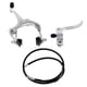 thumbnail image 5 of Kit de palanca y cable de pinza de freno de aleación U para accesorios de repuesto de BMX Frente plateado, 5 of 7