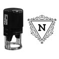 thumbnail image 1 of Printtoo N Alphabet Monogram Initial Triangle Swirl Border R-40 Office Stationary Self Inking Rubber Stamp, 1 of 6