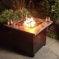 thumbnail image 5 of Endless Summer, The Mason, Square 30" Outdoor Propane Fire Pit, Includes Black Fire Glass, Matching Table Insert, & Protective Cover, 5 of 7