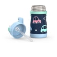 thumbnail image 3 of Thermos Baby Vacuum Insulated Stainless Steel 10 oz Straw Bottle, Cars, 3 of 5